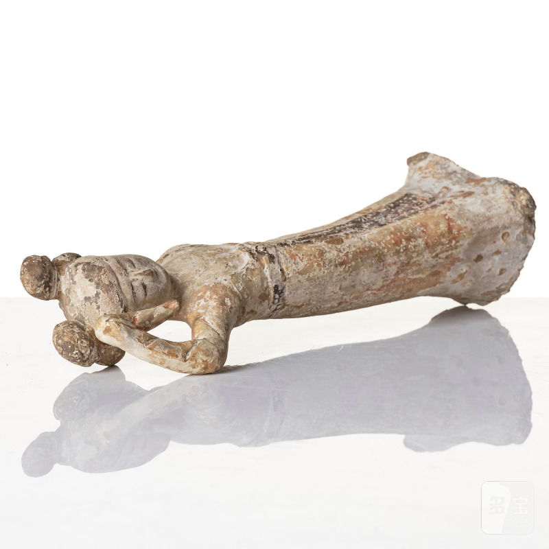 A painted pottery figure of a female dancer, - 图7